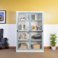 Sliding glass door cupboard -120 cm. width